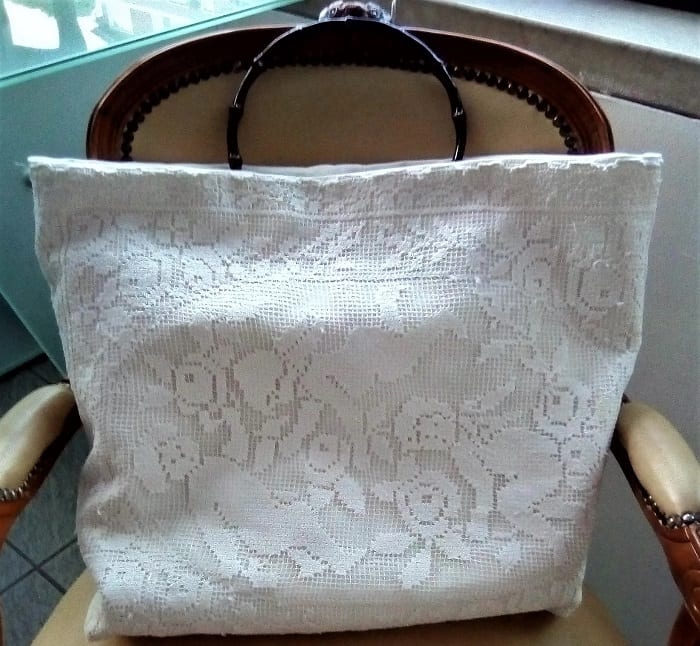 Borsa con manici in pizzo, Borse