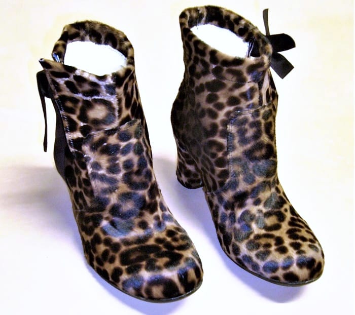 Stivaletto in cavallino effetto leopardo, Donna