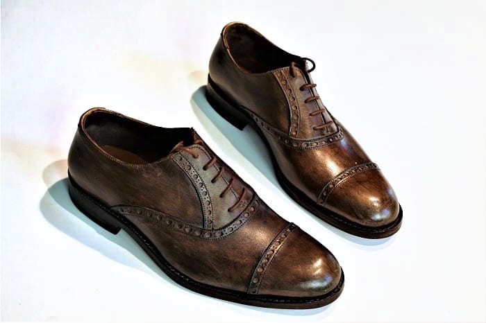 Oxford in pelle di vitello, Uomo