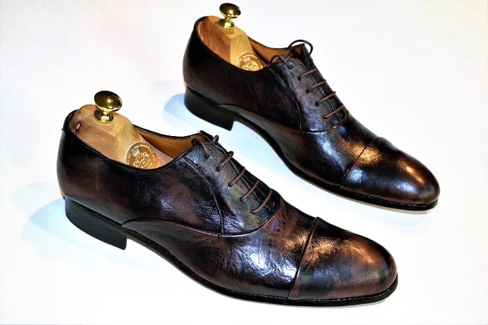 Oxford in pelle di capretto, Uomo
